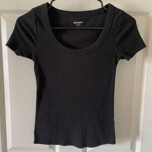Old Navy - Basic T-shirt - Black - Top - XS Petite